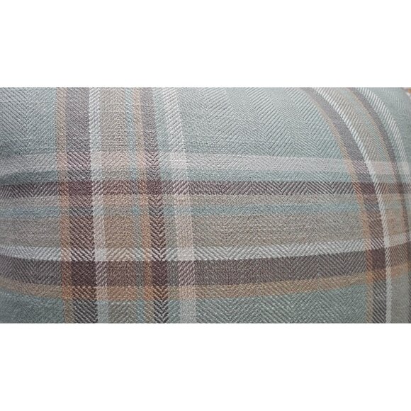 Pier 1 Imports Plaid Throw Pillow, Green Multi, 16", Decorative Accent Cushion - Picture 5 of 5